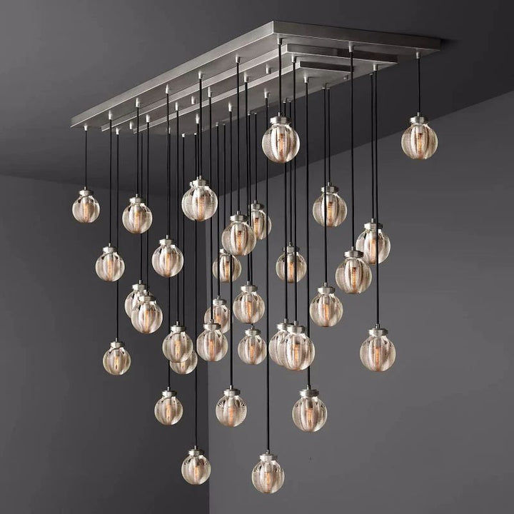 Popular Pearl Glass Chandelier 72"