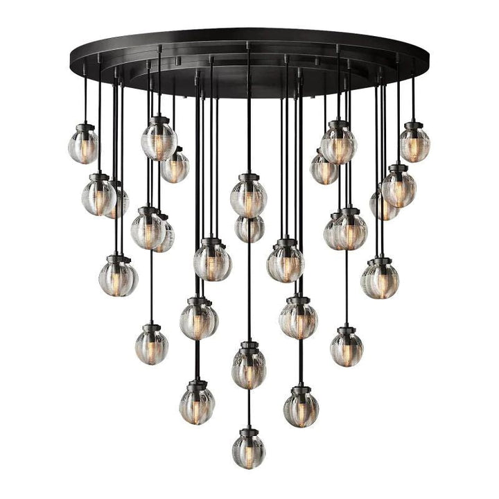 Popular Pearl Glass Round Chandelier 48"