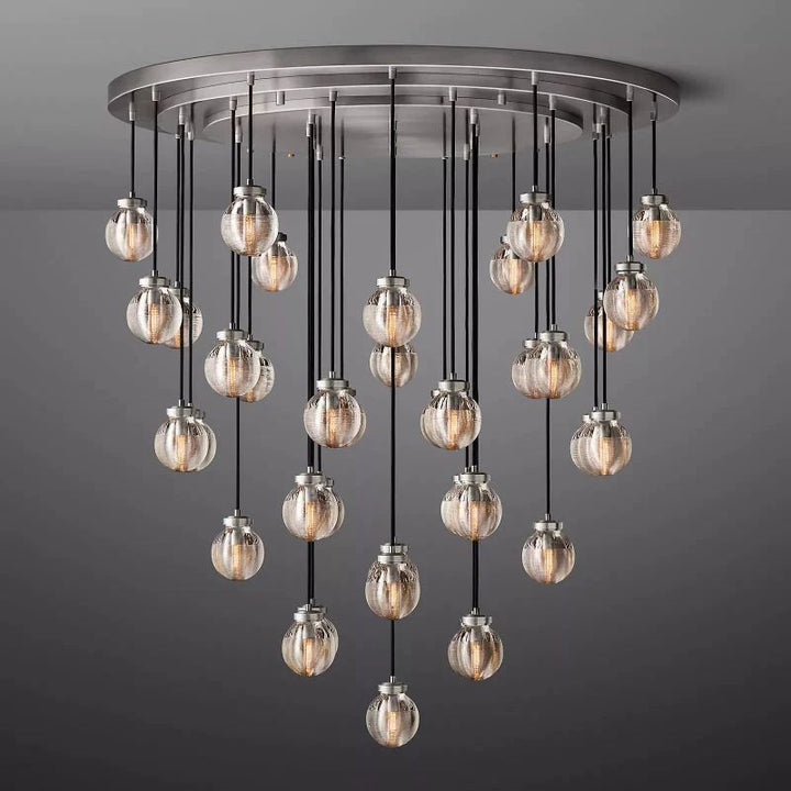 Popular Pearl Glass Round Chandelier 48"