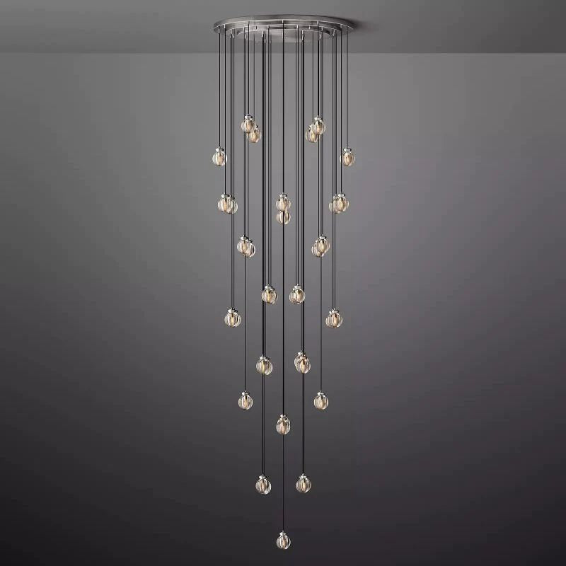 Popular Pearl Glass Round Chandelier 48"