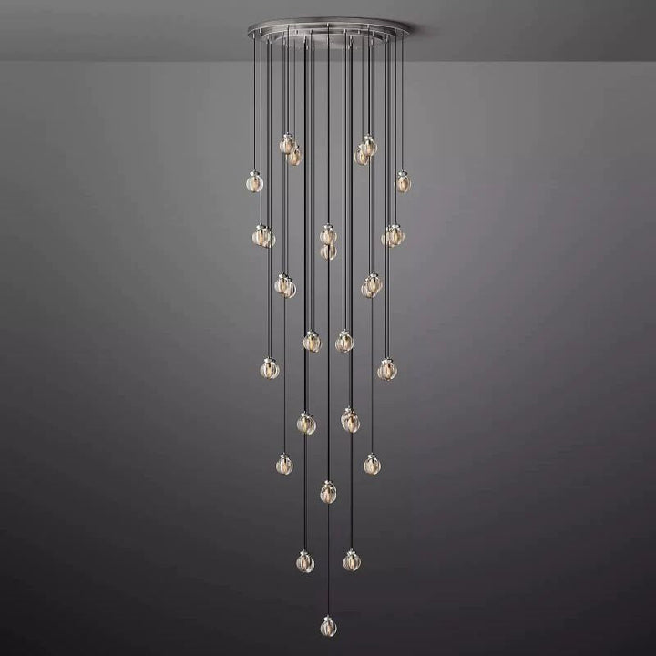 Popular Pearl Glass Round Chandelier 48"