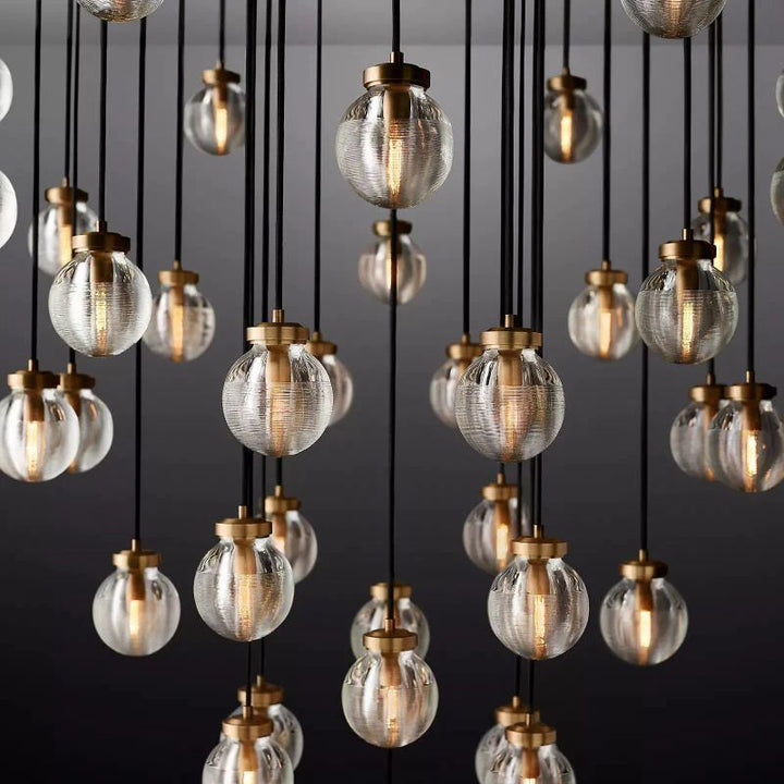 Popular Pearl Glass Round Chandelier 48"
