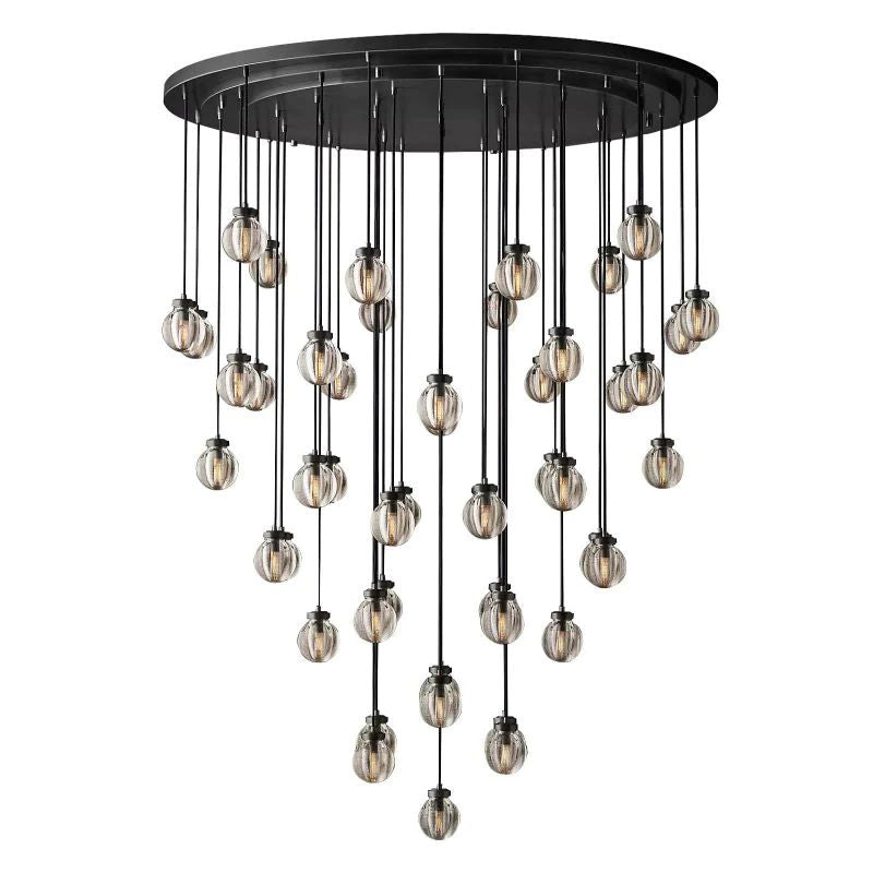 Popular Pearl Glass Round Chandelier 60"