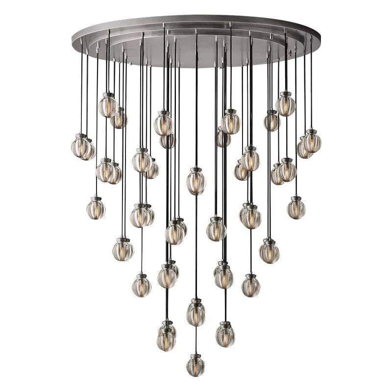 Popular Pearl Glass Round Chandelier 60"