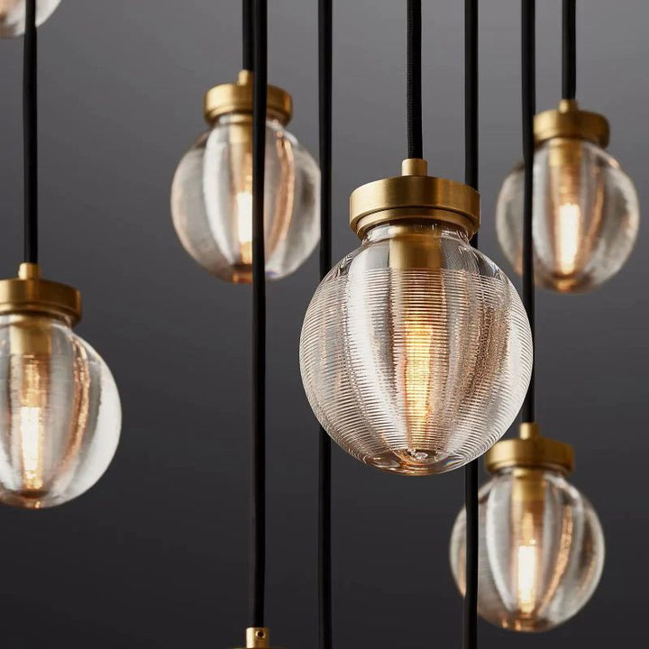 Popular Pearl Glass Round Chandelier 60"