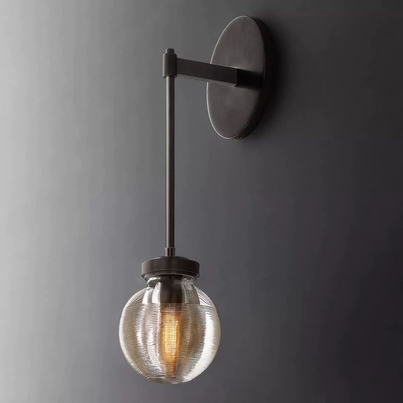 Popular Pearl Glass Single Head Wall Sconce(Rod)