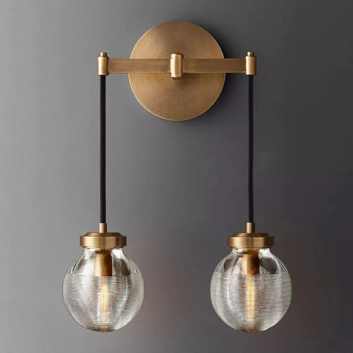 Popular Pearl Glass Two Head Wall Sconce