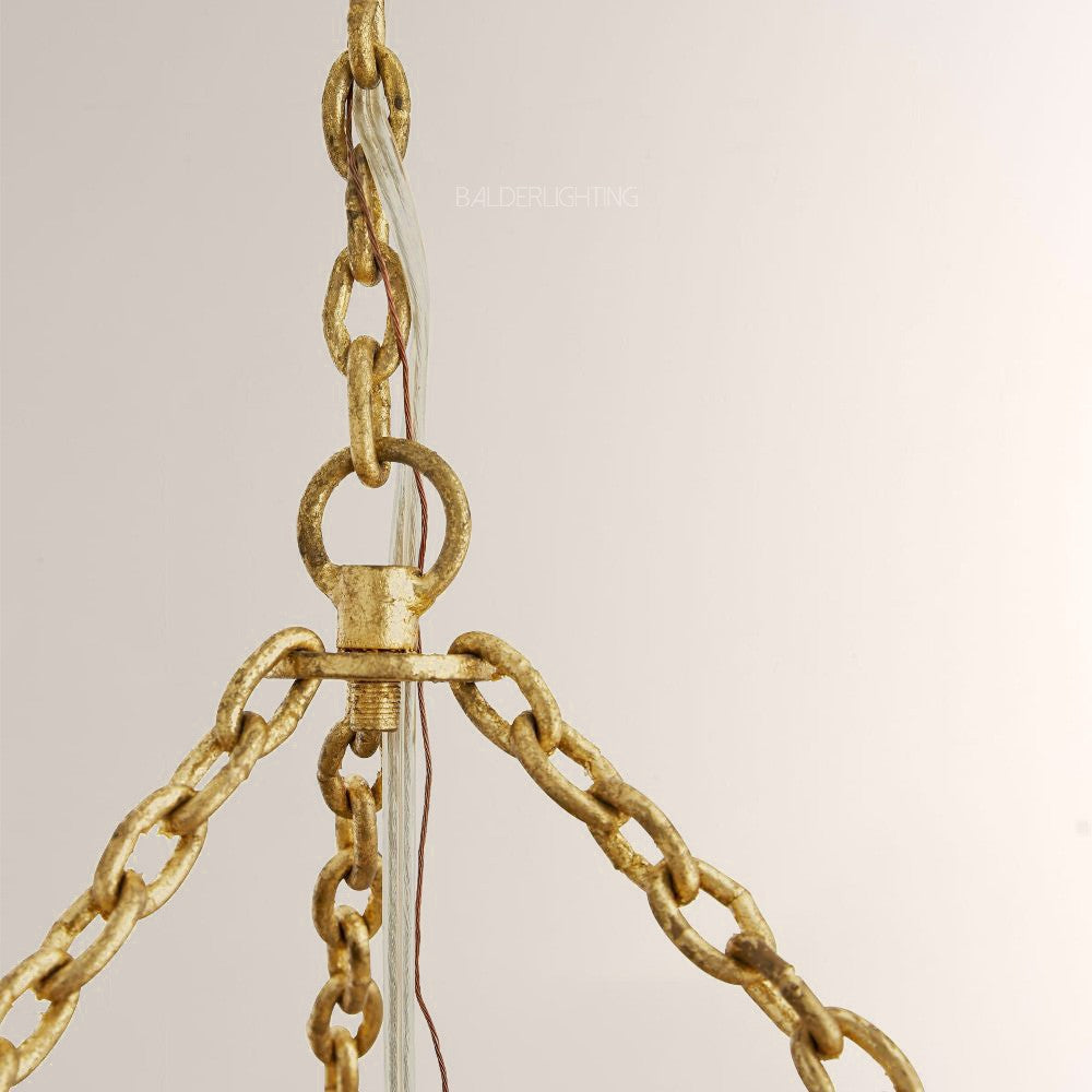 Prertcia Three Tiered Round Chandelier 35"