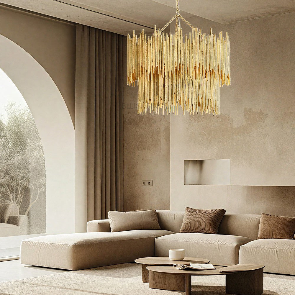 Prertcia Two Tiered Round Chandelier 28"