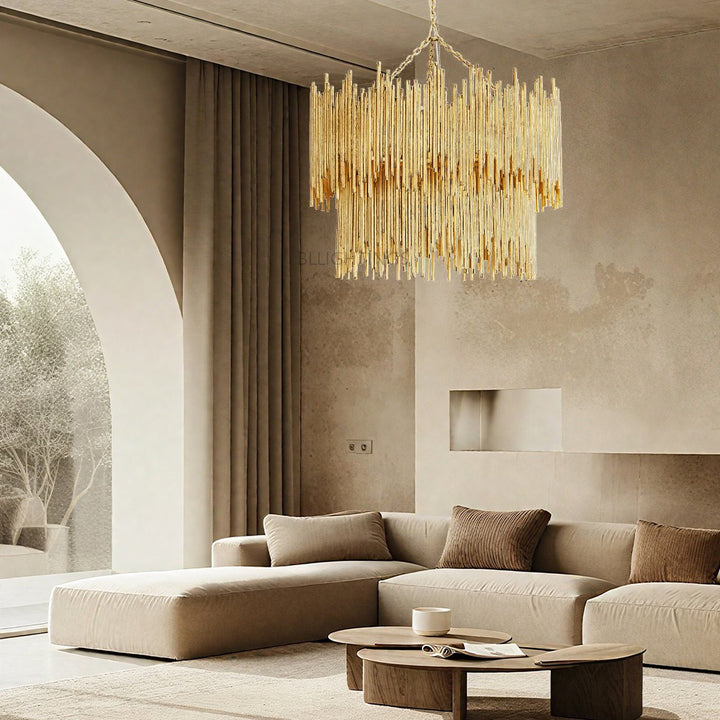 Prertcia Two Tiered Round Chandelier 28"
