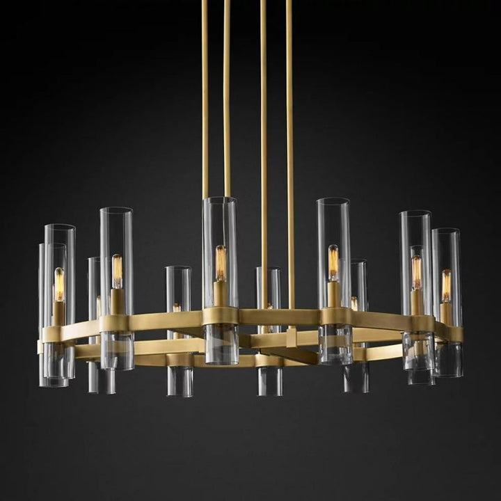 RATA MODERN FASHION GLASS CHANDELIER 24''(Customized)