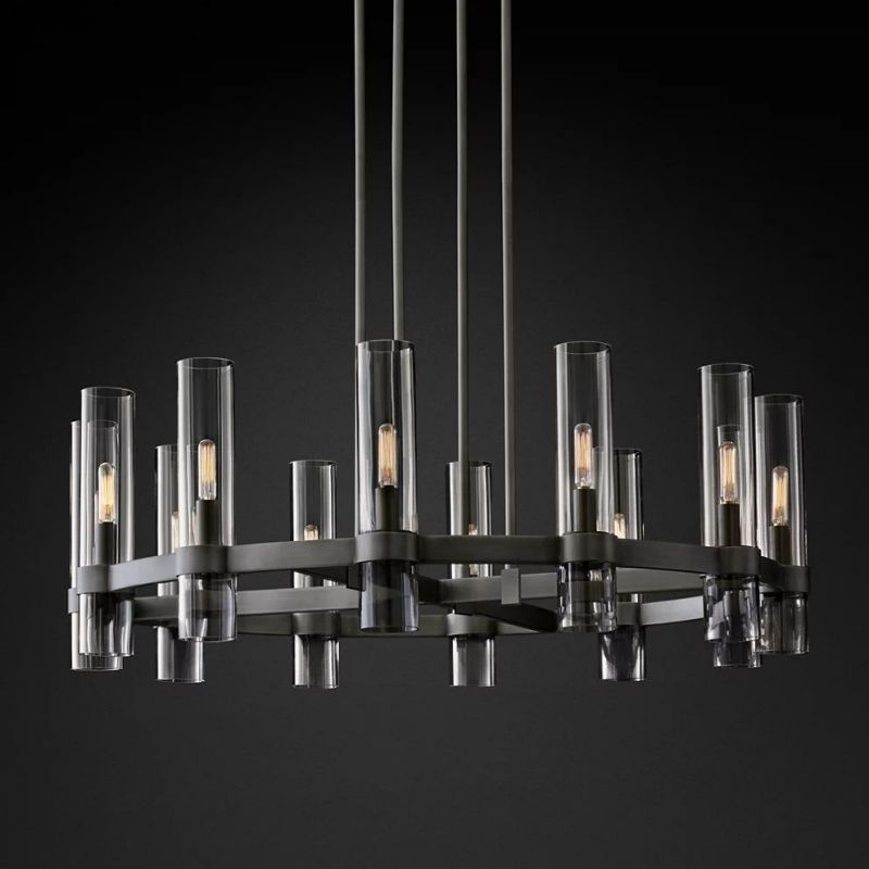 RATA MODERN FASHION GLASS CHANDELIER 24''(Customized)