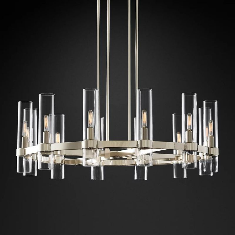 RATA MODERN FASHION GLASS CHANDELIER 24''(Customized)