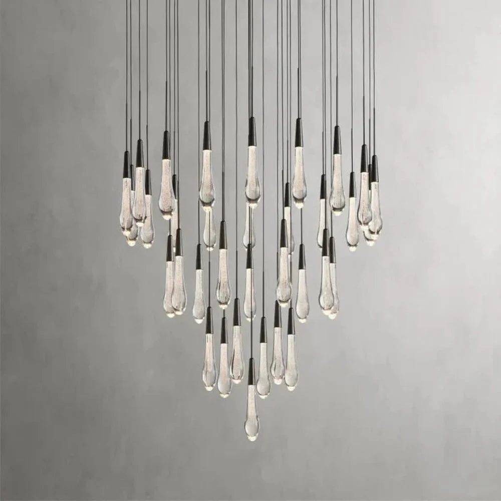 Rain Square Chandelier 36" Customized