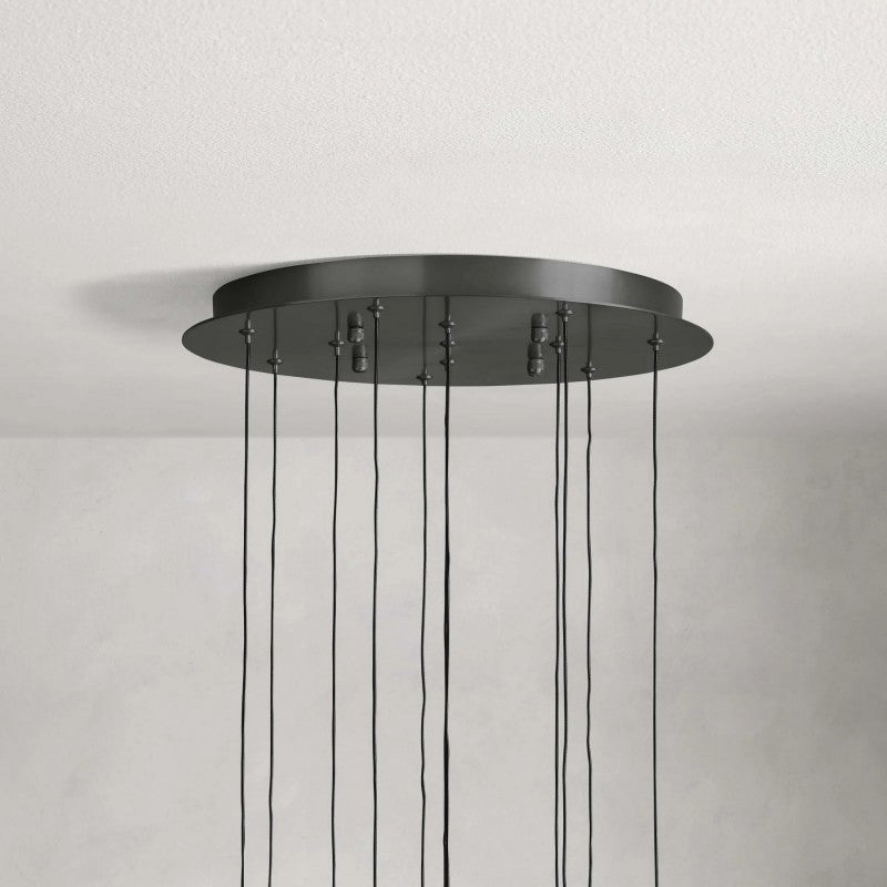 Rain Glass Round Chandelier