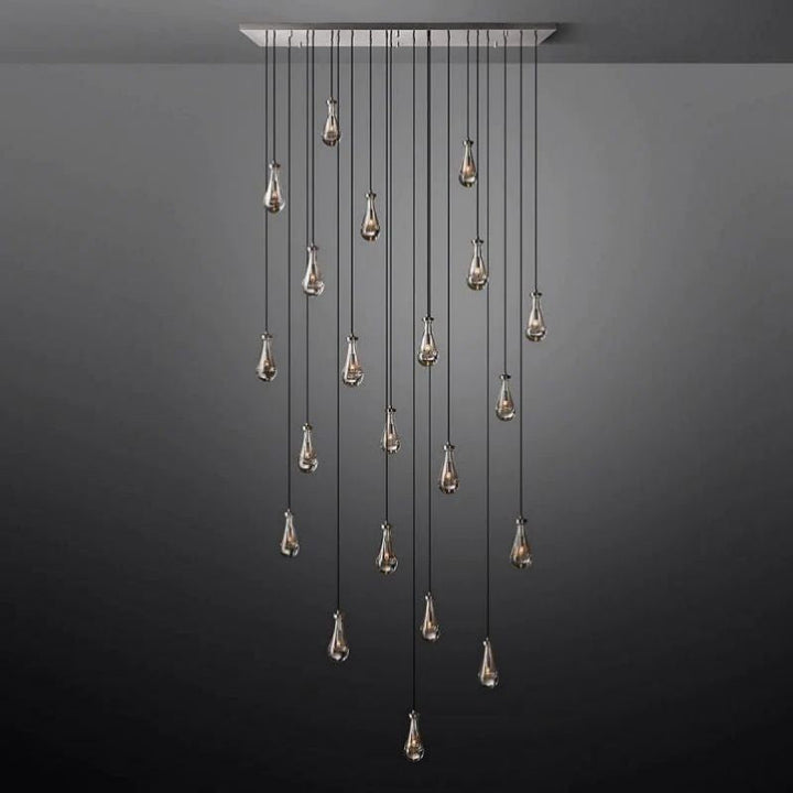 Raindrop Rectangle Chandelier D72"