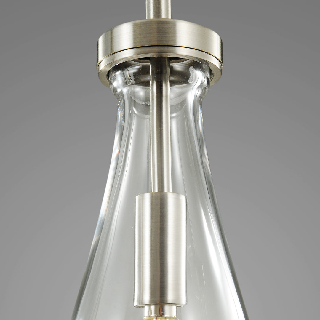 Raindrop Round Bedroom Chandelier 5 Lights 14"D
