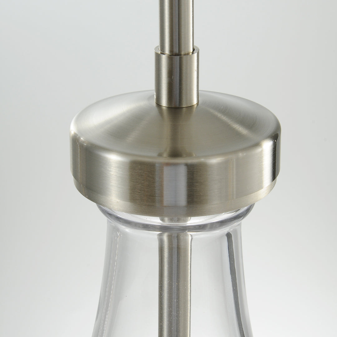Raindrop Round Bedroom Chandelier 5 Lights 14"D