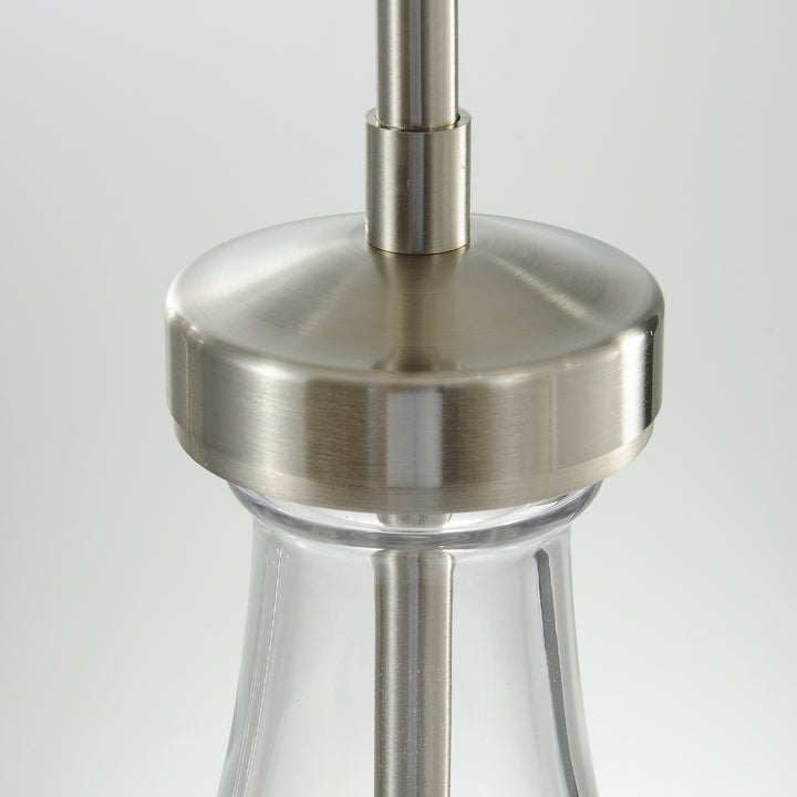 Raindrop Round Bedroom Chandelier 5 Lights 14"D