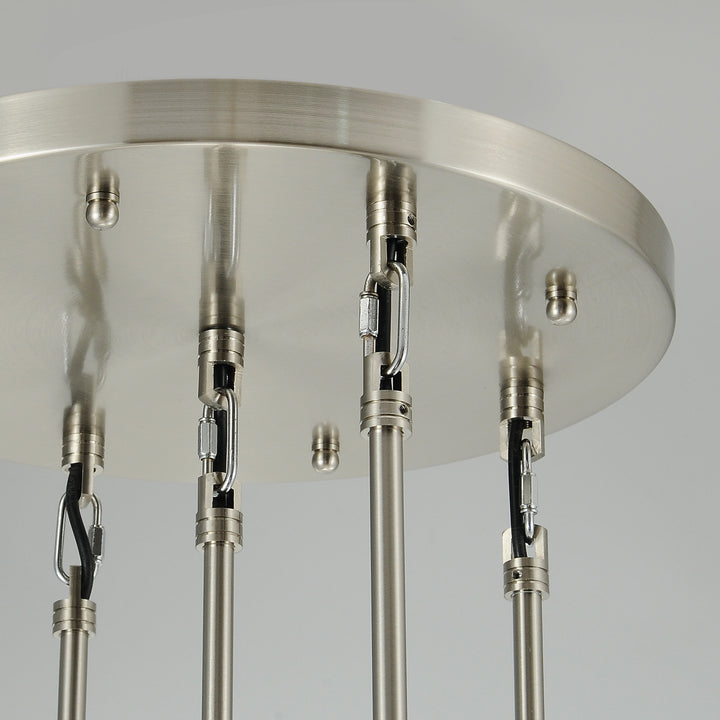 Raindrop Round Bedroom Chandelier 5 Lights 14"D