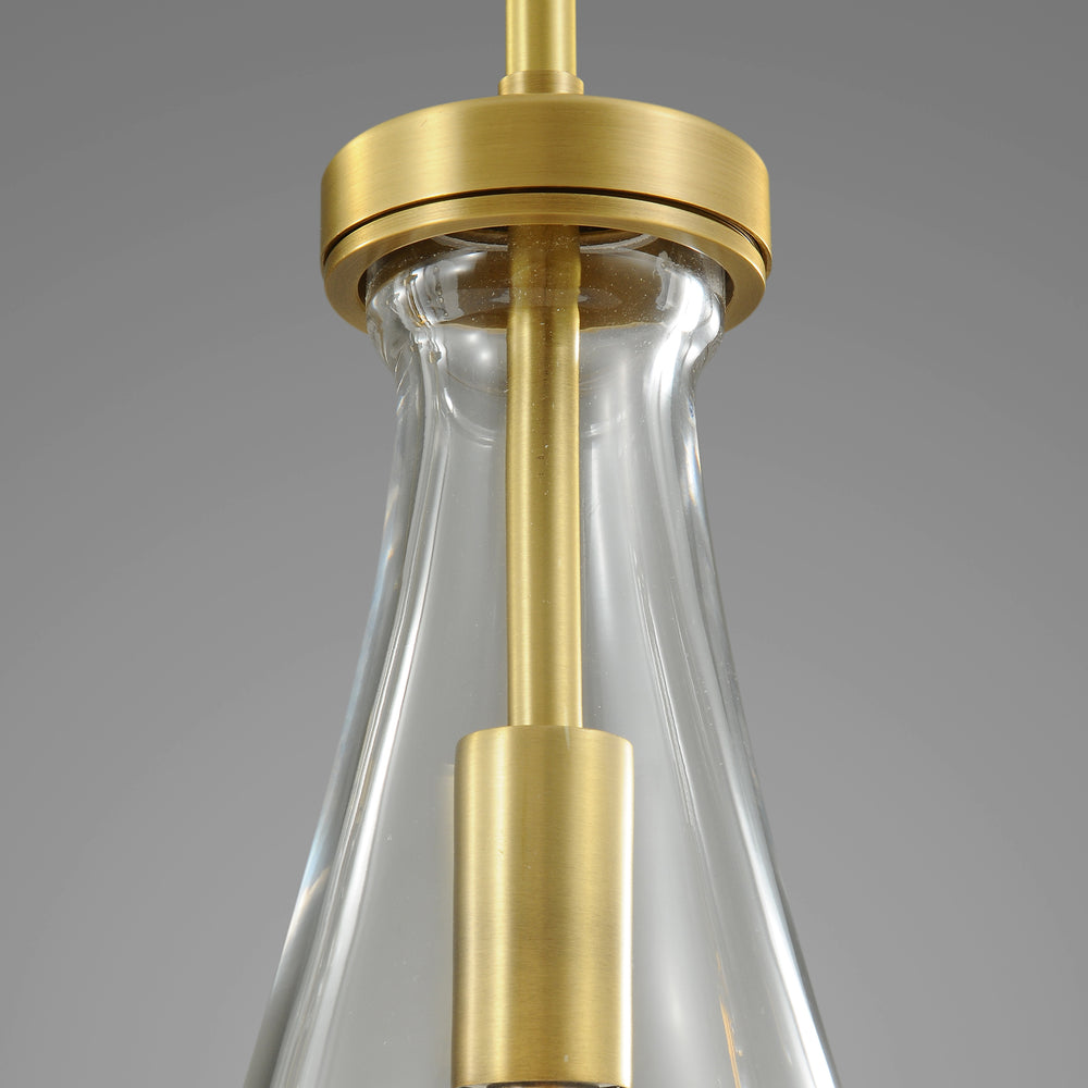 Raindrop Round Bedroom Chandelier 5 Lights 14"D