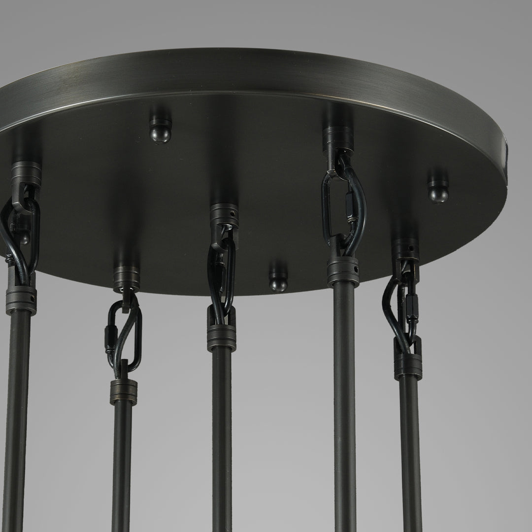 Raindrop Round Bedroom Chandelier 5 Lights 14"D