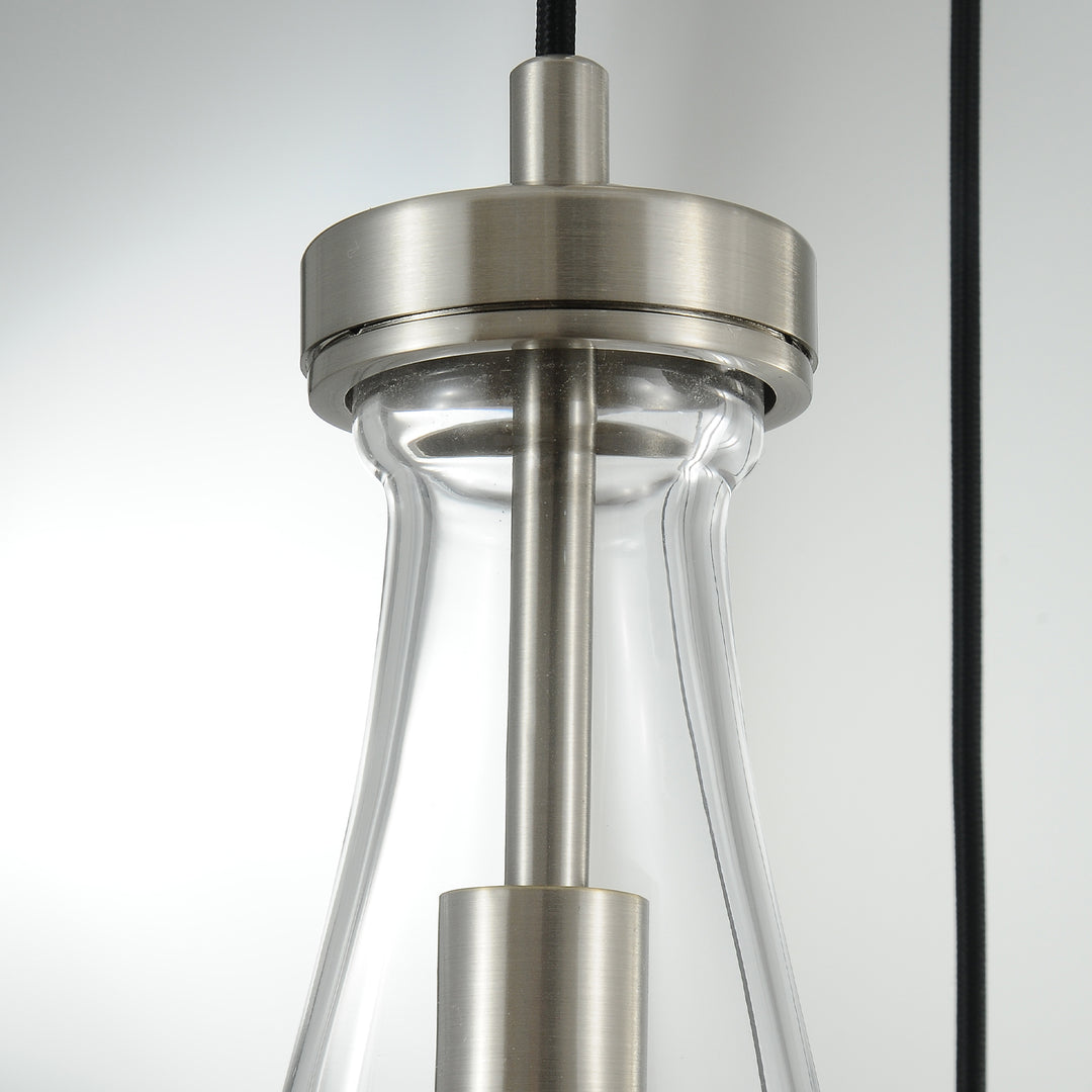 Raindrop Round Bedroom Chandelier 5 Lights 14"D