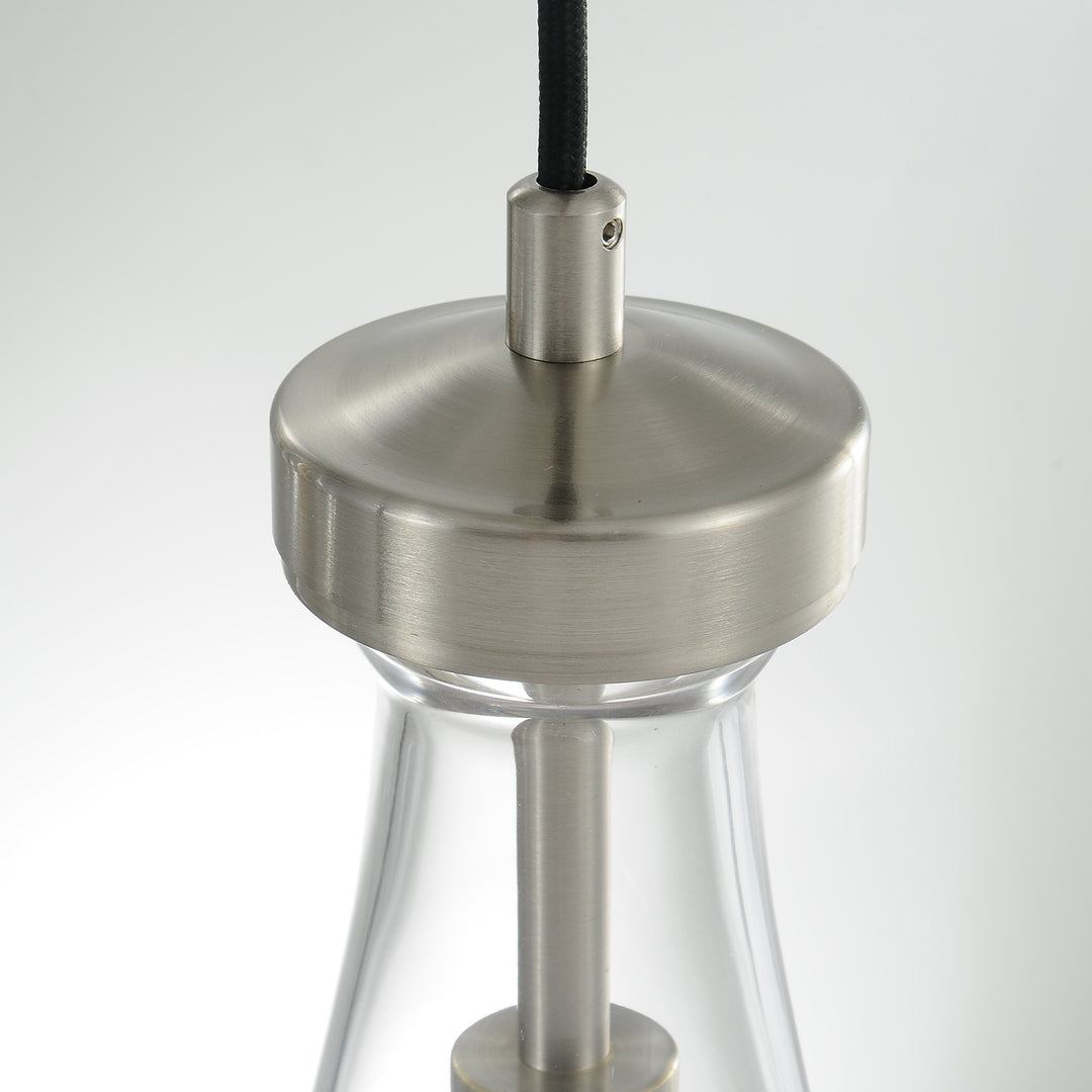 Raindrop Round Bedroom Chandelier 5 Lights 14"D