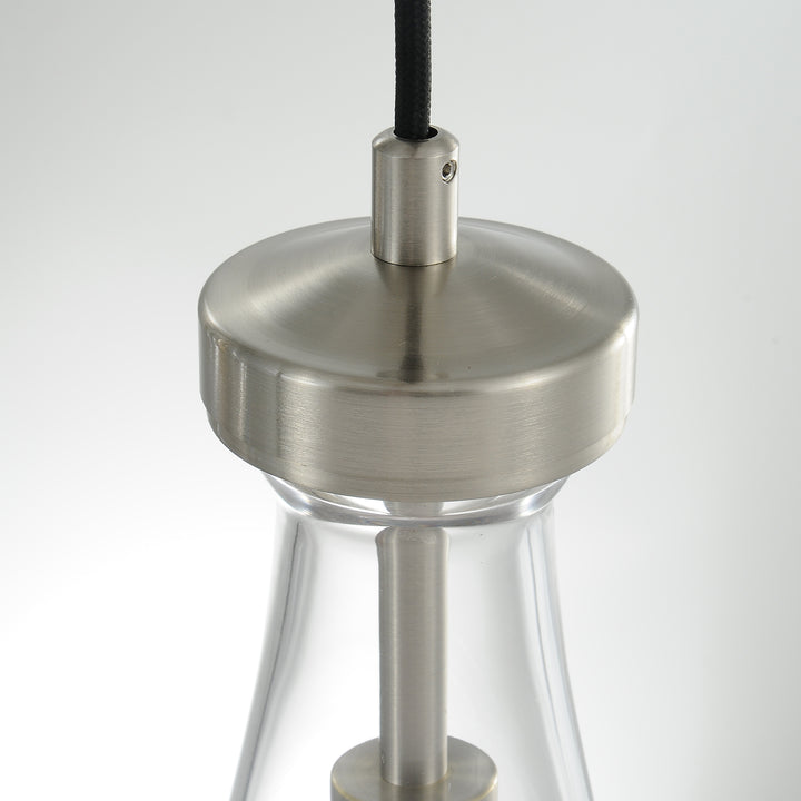 Raindrop Round Bedroom Chandelier 5 Lights 14"D