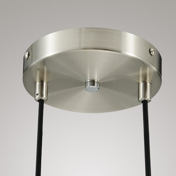 Raindrop Round Chandelier 2 Lights 5"D