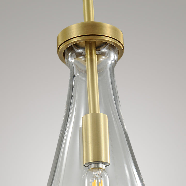 Raindrop Round Chandelier 2 Lights 5"D