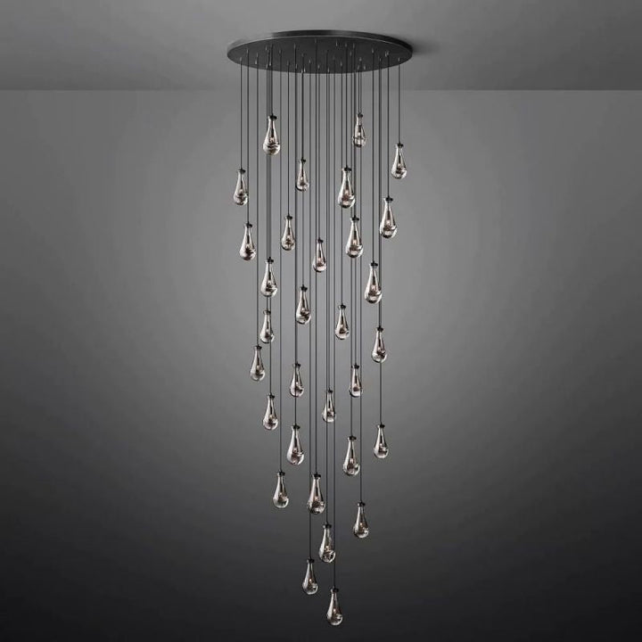 Raindrop Round Chandelier 60"