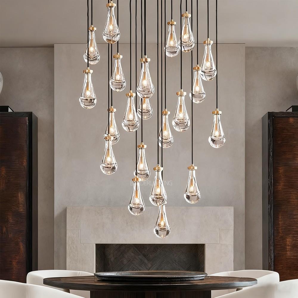 Raindrop Round Chandelier 60"