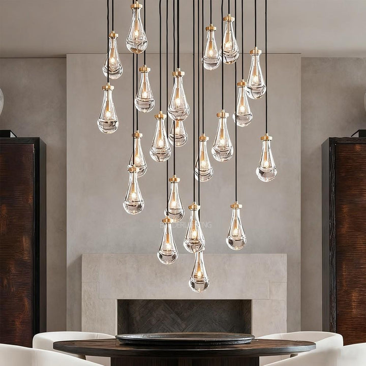 Raindrop Round Chandelier 60"