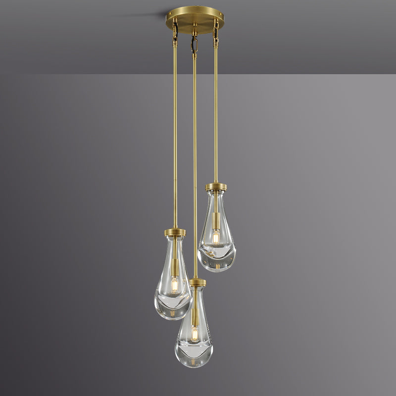 Raindrop Round Chandelier 8"