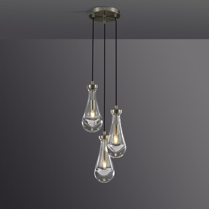 Raindrop Round Chandelier 8"