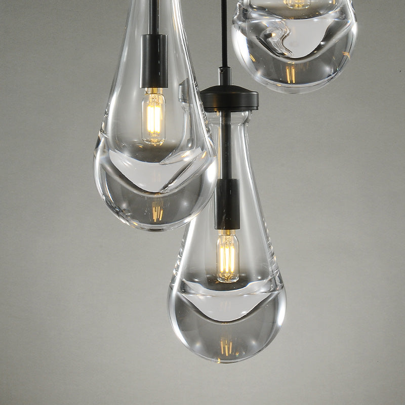 Raindrop Round Chandelier 8"