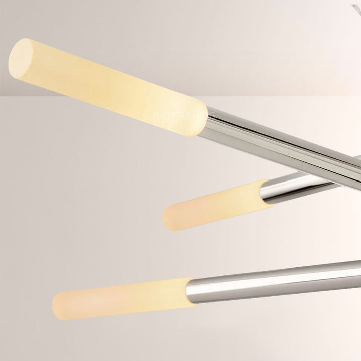 Ralap 8-Light Mobile Etched Rod Chandelier