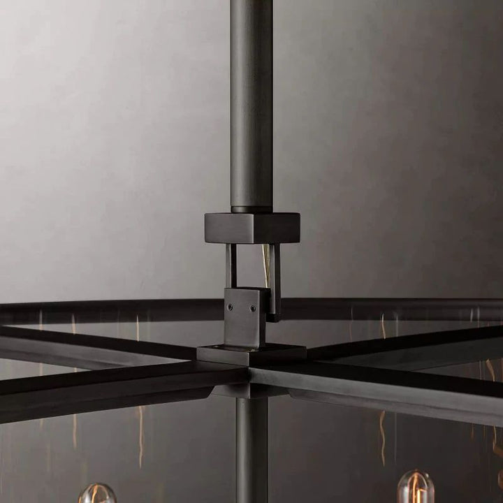 Randy Glass Lantern Modern Round Dining Room Chandelier 55"