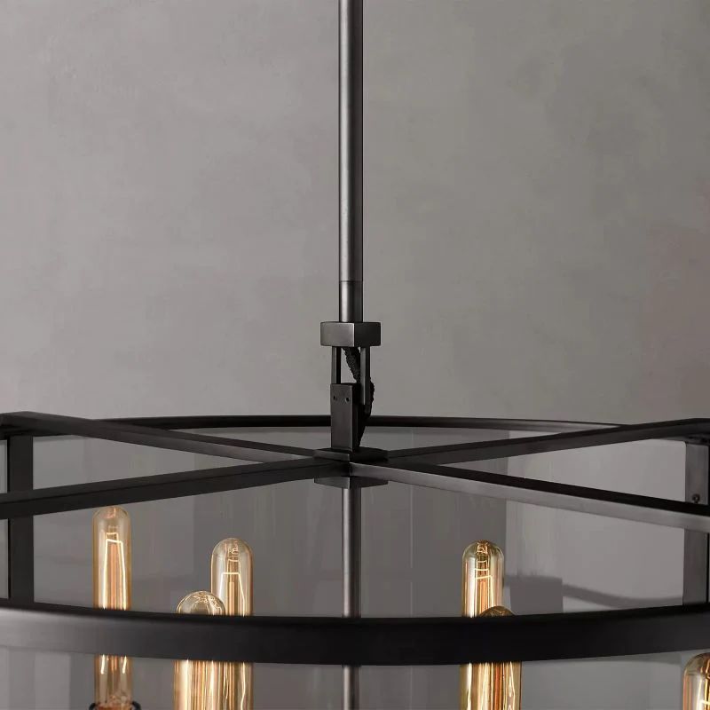 Randy Vintage Round Chandelier 33"