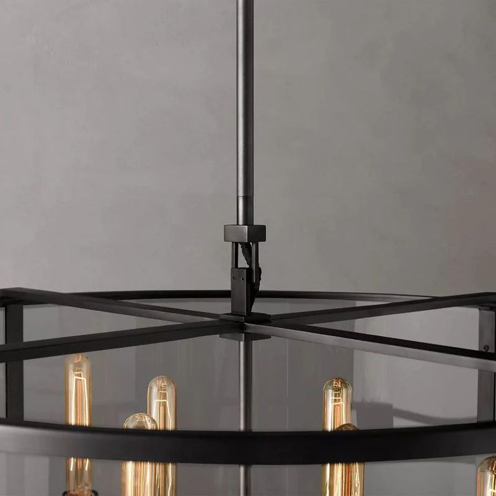 Randy Vintage Round Chandelier 33"