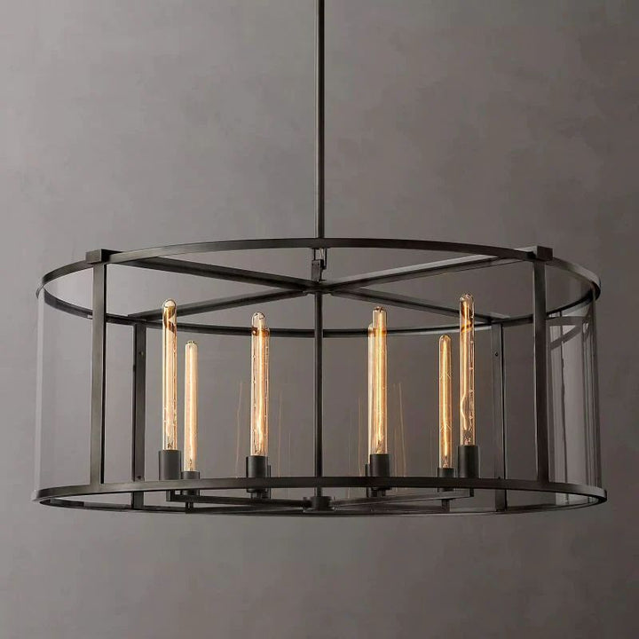 Randy Vintage Round Chandelier 44"