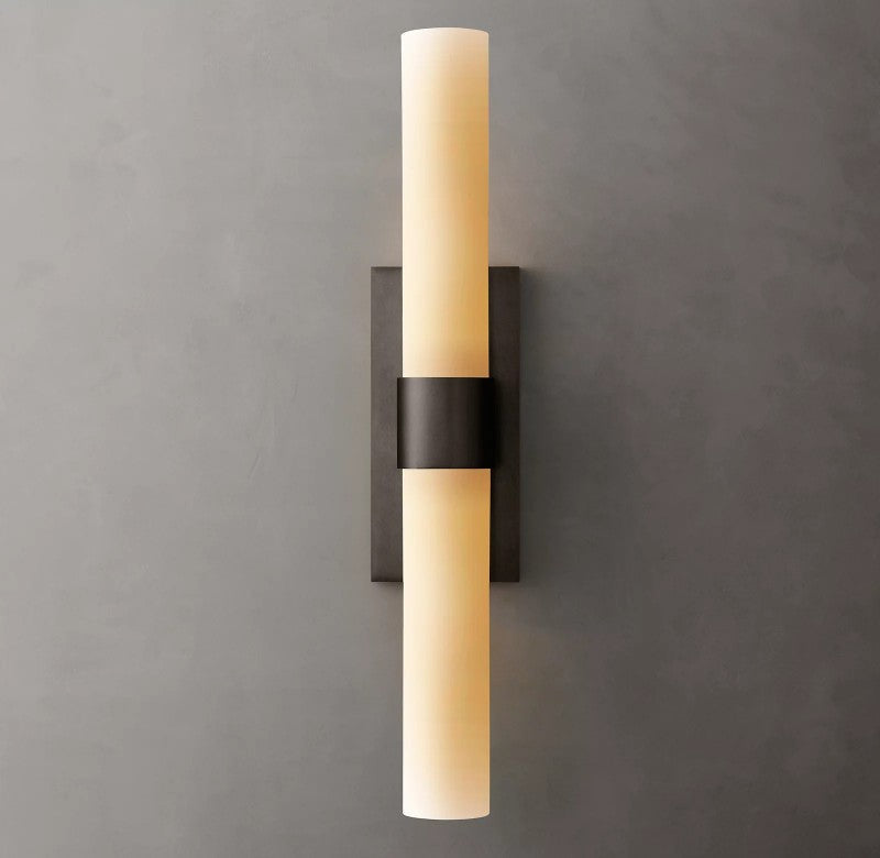 Rata Milk Glass Linear Sconce