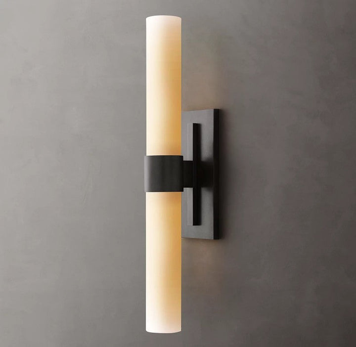 Rata Milk Glass Linear Sconce