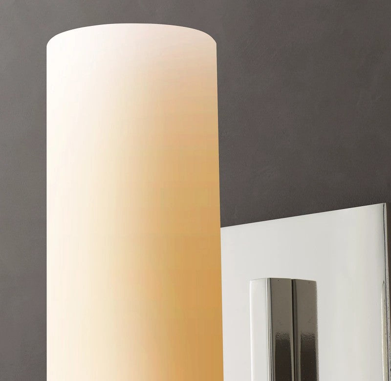 Rata Milk Glass Sconce 12"