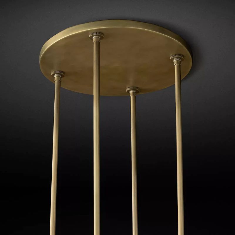 Rata Modern Fashion Glass Round Chandelier Light D48‘’ 