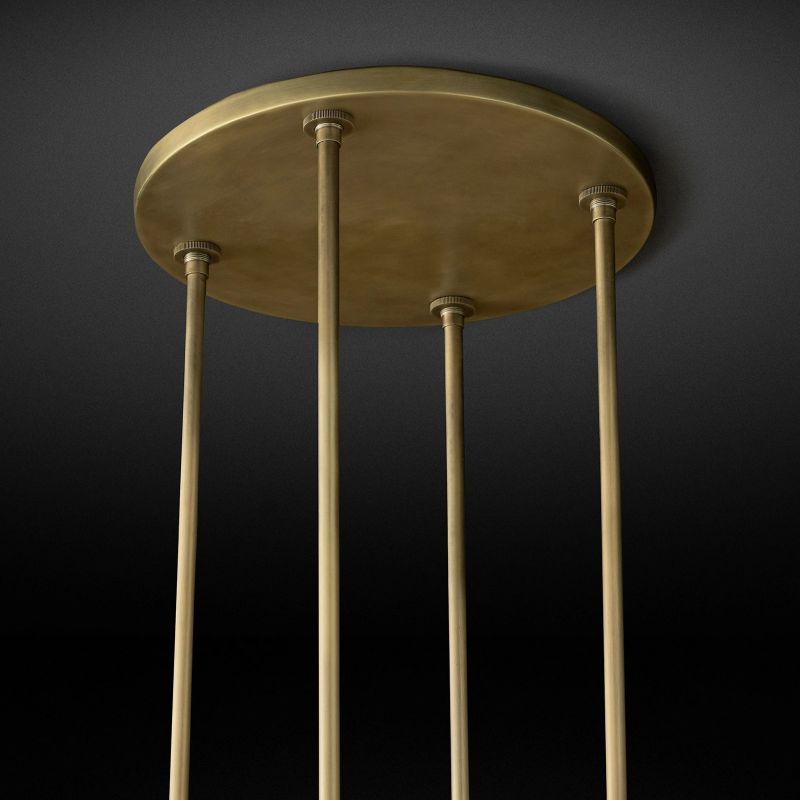Rata Modern Fashion Glass Round Chandelier Light D60‘’
