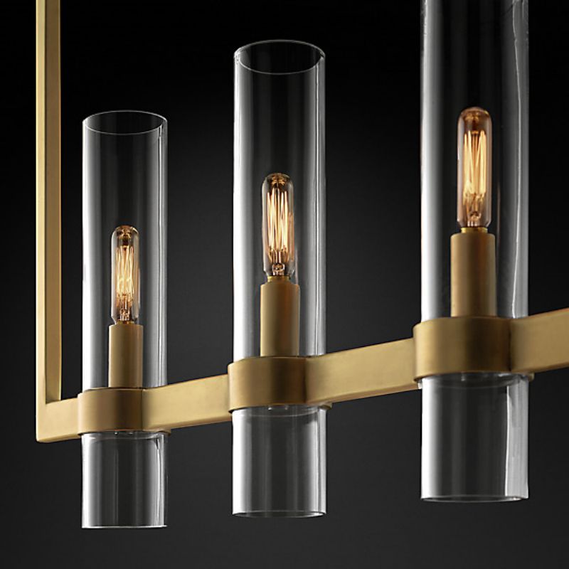 Rata Modern Fashion Glass Linear Chandelier 83''(Customized)