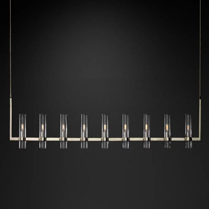 Rata Modern Fashion Glass Linear Chandelier 83''(Customized)