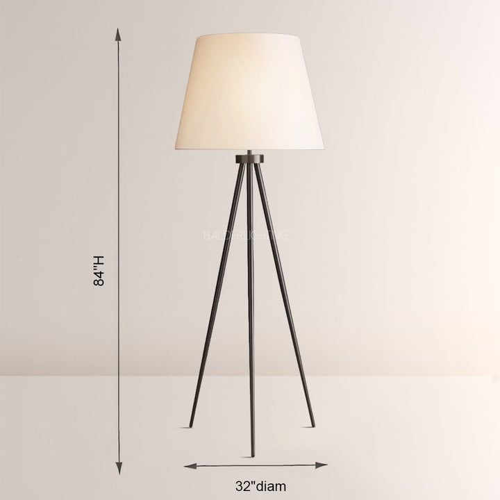 Reer Linen Shade Floor Lamp